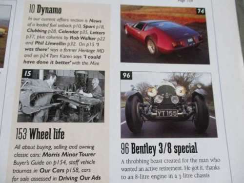 THOROUGHBRED & CLASSIC CARS MAGAZINE JUNE 1997 ( CITROEN DS, VW BEETLE, MORRIS MINOR