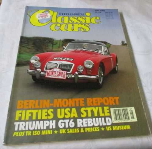 THOROUGHBRED & CLASSIC CARS MAGAZINE MAY 1992 ( TRIUMPH GT6, ISO RIVOLTA, BODYWORK SPRAYPAINTING