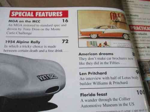 THOROUGHBRED & CLASSIC CARS MAGAZINE MAY 1992 ( TRIUMPH GT6, ISO RIVOLTA, BODYWORK SPRAYPAINTING