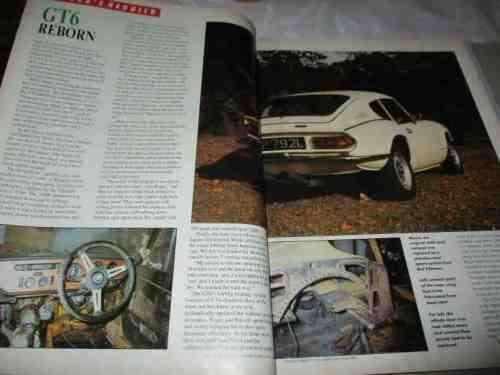 THOROUGHBRED & CLASSIC CARS MAGAZINE MAY 1992 ( TRIUMPH GT6, ISO RIVOLTA, BODYWORK SPRAYPAINTING