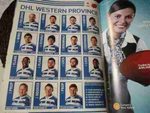 WP vs SHARKS  12 AUGUST 2011 - RUGBY MATCHDAY MAGAZINE / PROGRAMME