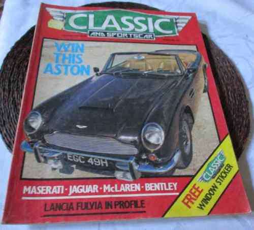 CLASSIC and  SPORTS CAR OCT 1982 ( LANCIA FULVIA, MERCEDES C111, JAGUAR MK 1, TRIUMPH DOLOMITE )