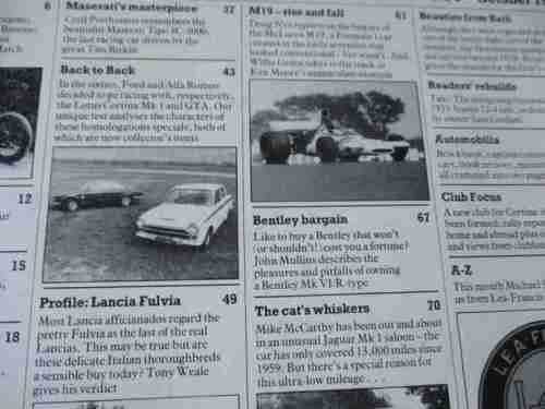 CLASSIC and  SPORTS CAR OCT 1982 ( LANCIA FULVIA, MERCEDES C111, JAGUAR MK 1, TRIUMPH DOLOMITE )