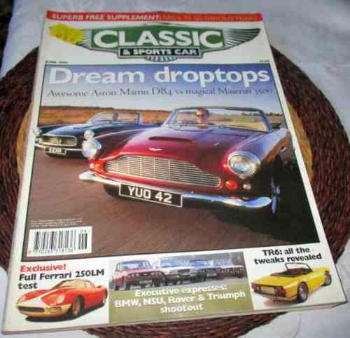 CLASSIC & SPORTS CAR JUNE 1999 ( TRIUMPH TR6, FERRARI 250, PORSCHE 928, MASERATI 3500