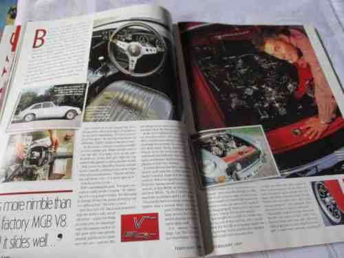 THOROUGHBRED & CLASSIC CARS MAGAZINE FEB 1997 ( ROVER P6, ASTON MARTIN DB, MGB GT, LANCIA APPIA )