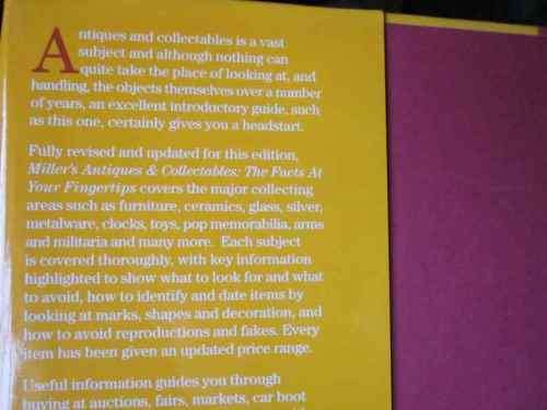 ANTIQUES & COLLECTABLES  - THE FACTS AT YOUR FINGERPRINTS - MILLER,S