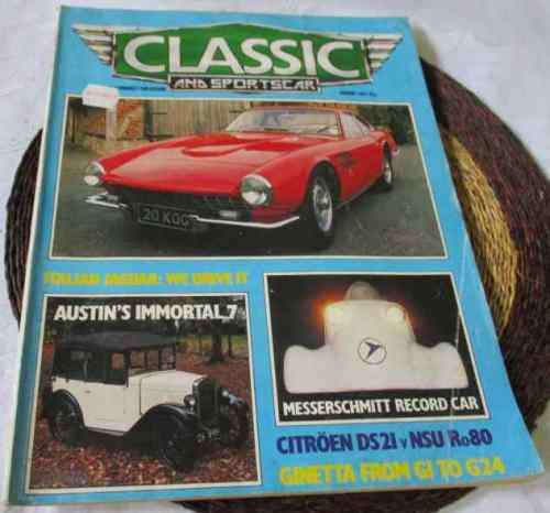 CLASSIC & SPORTSCAR JAN 1983 ( MG MAGNETTE, ASTON-FORD, AUSTIN SEVEN )