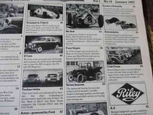 CLASSIC & SPORTSCAR JAN 1983 ( MG MAGNETTE, ASTON-FORD, AUSTIN SEVEN )