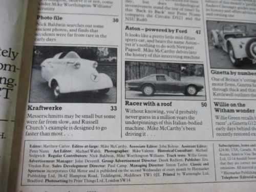 CLASSIC & SPORTSCAR JAN 1983 ( MG MAGNETTE, ASTON-FORD, AUSTIN SEVEN )