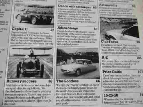 CLASSIC & SPORTSCAR JULY 1984 ( CITROEN DS , FORD GT40, JAGUAR C-TYPE, COSTIN AMIGO, SUPER SNIPE )