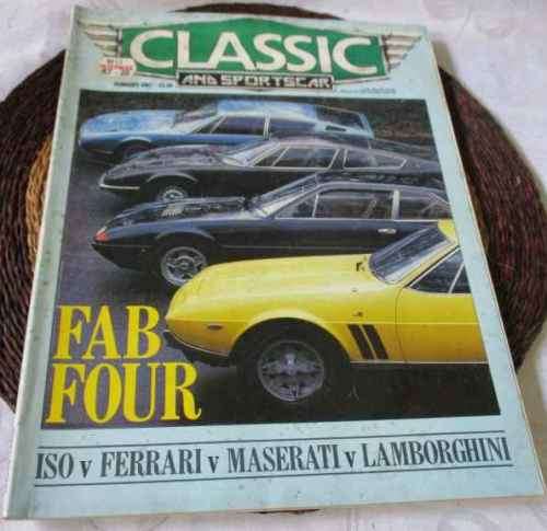 CLASSIC & SPORTSCAR MAGAZINE FEBRUARY 1987 ( CORVETTE STINGRAY, ABARTH, PEUGEOT, ROVER )