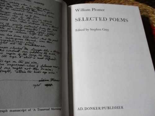 SELECTED POEMS - WILLIAM PLOMER