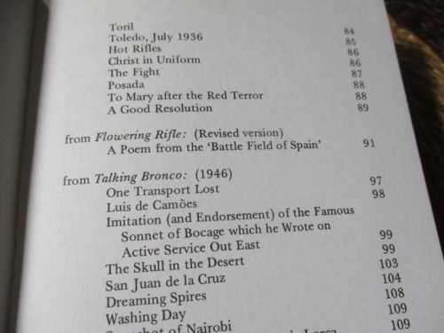 SELECTED POEMS - ROY CAMPBELL