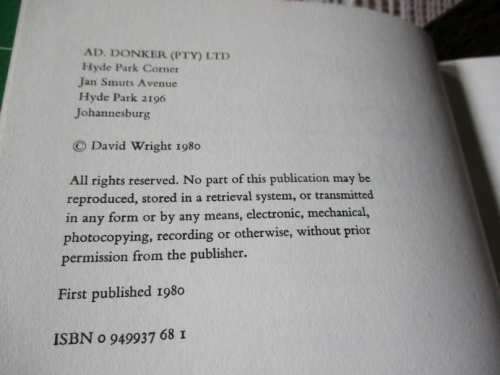 SELECTED POEMS - DAVID WRIGHT