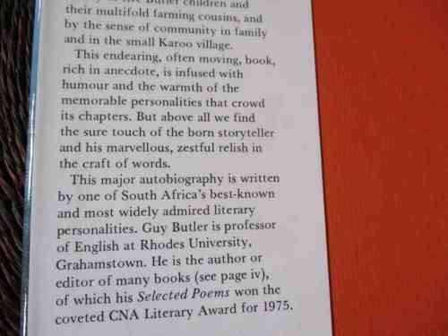 KAROO MORNING - AN AUTOBIOGRAPHY 1918-35 - GUY BUTLER