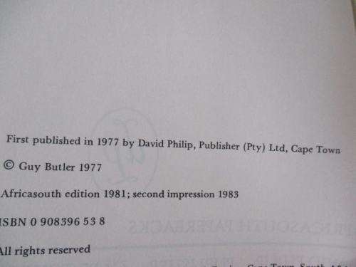 KAROO MORNING - AN AUTOBIOGRAPHY 1918-35 - GUY BUTLER