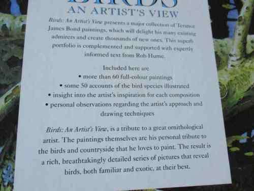 BIRDS - AN ARTIST`S VIEW - SELECTED PAINTINGS BY TERANCE JAMES BOND