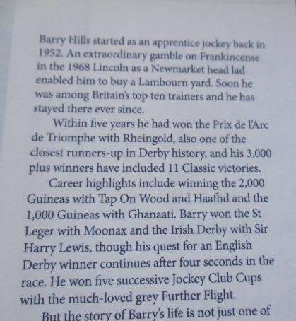FRANKINCENSE AND MORE - THE BIOGRAPHY OF BARRY HILLS - ROBIN OAKLEY