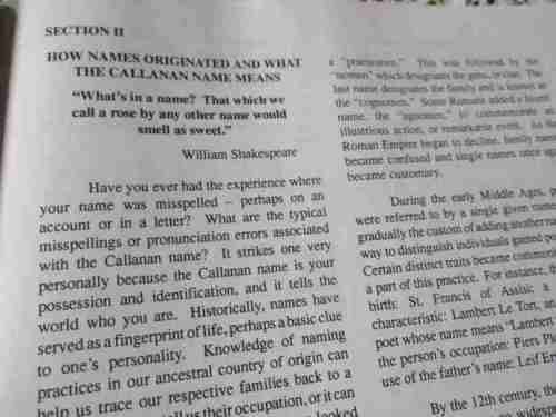 THE WORLD BOOK OF CALLANANS