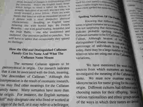 THE WORLD BOOK OF CALLANANS