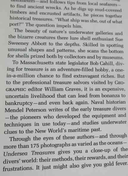 UNDERSEA TREASURES - NATIONAL GEOGRAPHIC
