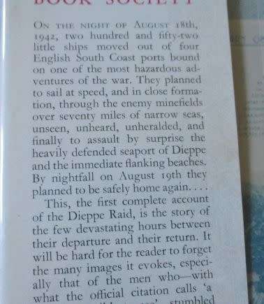 DIEPE AT DAWN - THE STORY OF THE DIEPPE RAID - R W THOMPSON