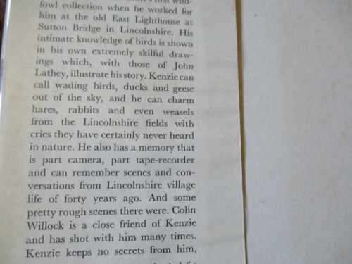 KENZIE - THE WILD-GOOSE MAN - A BIOGRAPHY BY COLIN WILLOCK