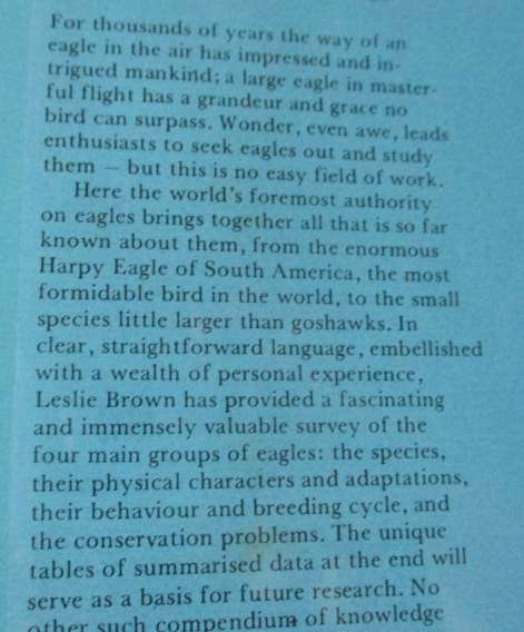 EAGLES OF THE WORLD - LESLIE BROWN