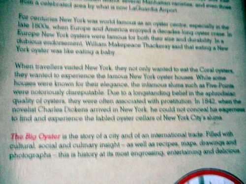 THE BIG OYSTER - NEW YORK IN THE WORLD - A MOLLUSCULAR HISTORY - MARK KURLANSKY