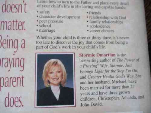 THE POWER OF A PRAYING PARENT - STORMIE OMARTIAN