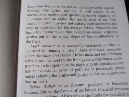 TAKE CONTROL - THE NATURAL WAY - MARY-ANN & MARK SHEARER