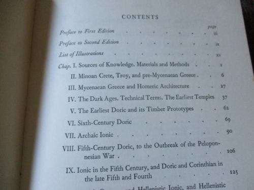 GREEK AND ROMAN ARCHITECTURE - D.S. ROBERTSON - 2ND EDITION