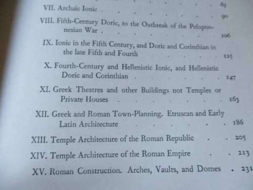 GREEK AND ROMAN ARCHITECTURE - D.S. ROBERTSON - 2ND EDITION