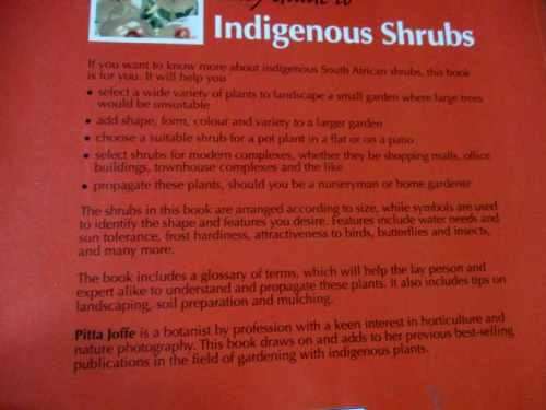 EASY GUIDE TO INDIGENOUS SHRUBS - PITTA JOFFIE