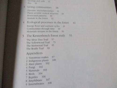 DISCOVERING INDIGENOUS FORESTS AT KIRSTENBOSCH - SALLY ARGENT & JEANETTE LOEDOLFF ( SIGNED )