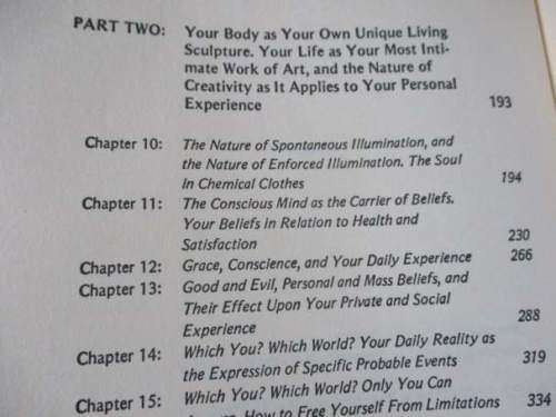 THE NATURE OF PERSONAL REALITY - A SETH BOOK - JANE ROBERTS