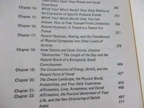 THE NATURE OF PERSONAL REALITY - A SETH BOOK - JANE ROBERTS