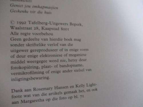 PROJEKTE VIR JOU OMKAPMASJIEN - ALMA SCHWABE