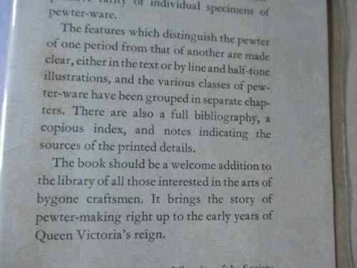 ANTIQUE PEWTER OF THE BRITISH ISLES - BY RONALD F MICHAELIS