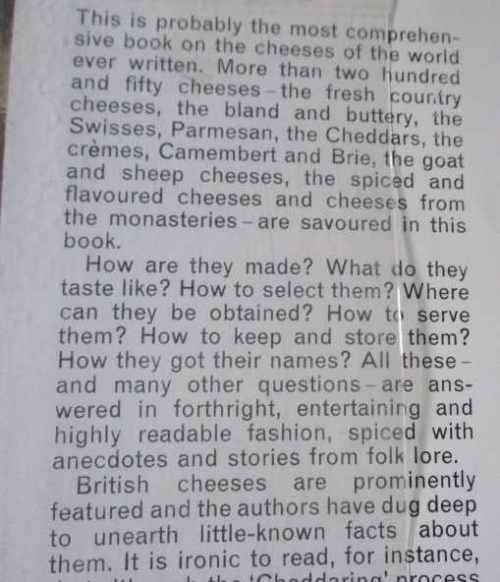 THE CHEESE BOOK - VIVIENNE MARQUIS AND PATRICIA HASKELL