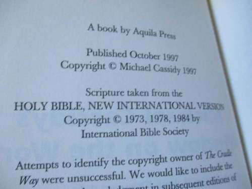 MICHAEL CASSIDY`S WINDOW ON THE WORD