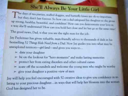 52 THINGS DAUGHTERS NEED FROM THEIR DADS - WHAT FATHERS CAN DO TO BUILD A LASTING RELATIONSHIP - JAY