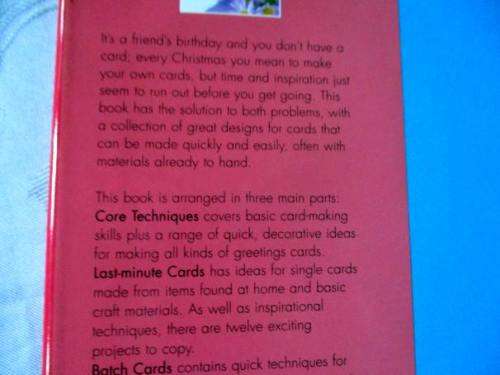 FAST CARDS - TECHNIQUES AND PROJECTS FOR PRODUCING GREETINGS CARDS - QUICKLY - SARAH BEAMAN