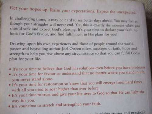 IT`S YOUR TIME - JOEL OSTEEN