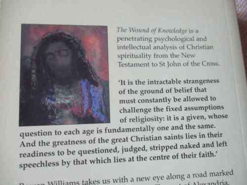 THE WOUND OF KNOWLEDGE - ROWAN WILLIAMS