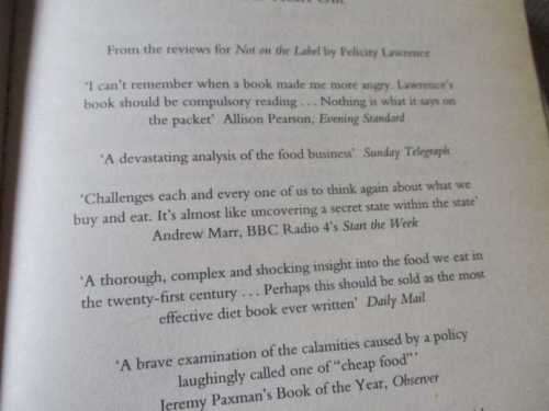 EAT YOUR HEART OUT - WHY THE FOOD BUSINESS IS BAD FOR THE PLANET AND YOUR HEALTH - FELICITY LAWRENCE