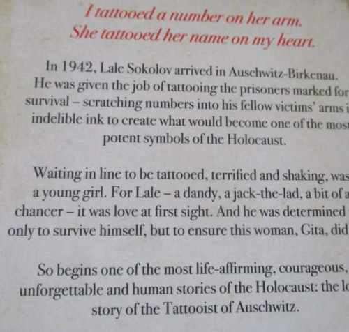 THE TATTOOIST OF AUSCHWITZ - HEATHER MORRIS