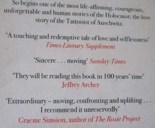 THE TATTOOIST OF AUSCHWITZ - HEATHER MORRIS