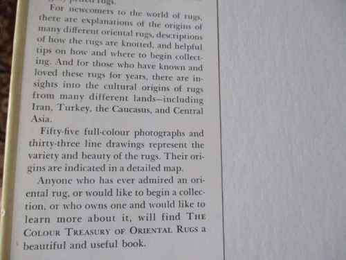 THE COLOUR TREASURY OF ORIENTAL RUGS - STEFAN A MILHOFER