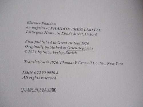 THE COLOUR TREASURY OF ORIENTAL RUGS - STEFAN A MILHOFER